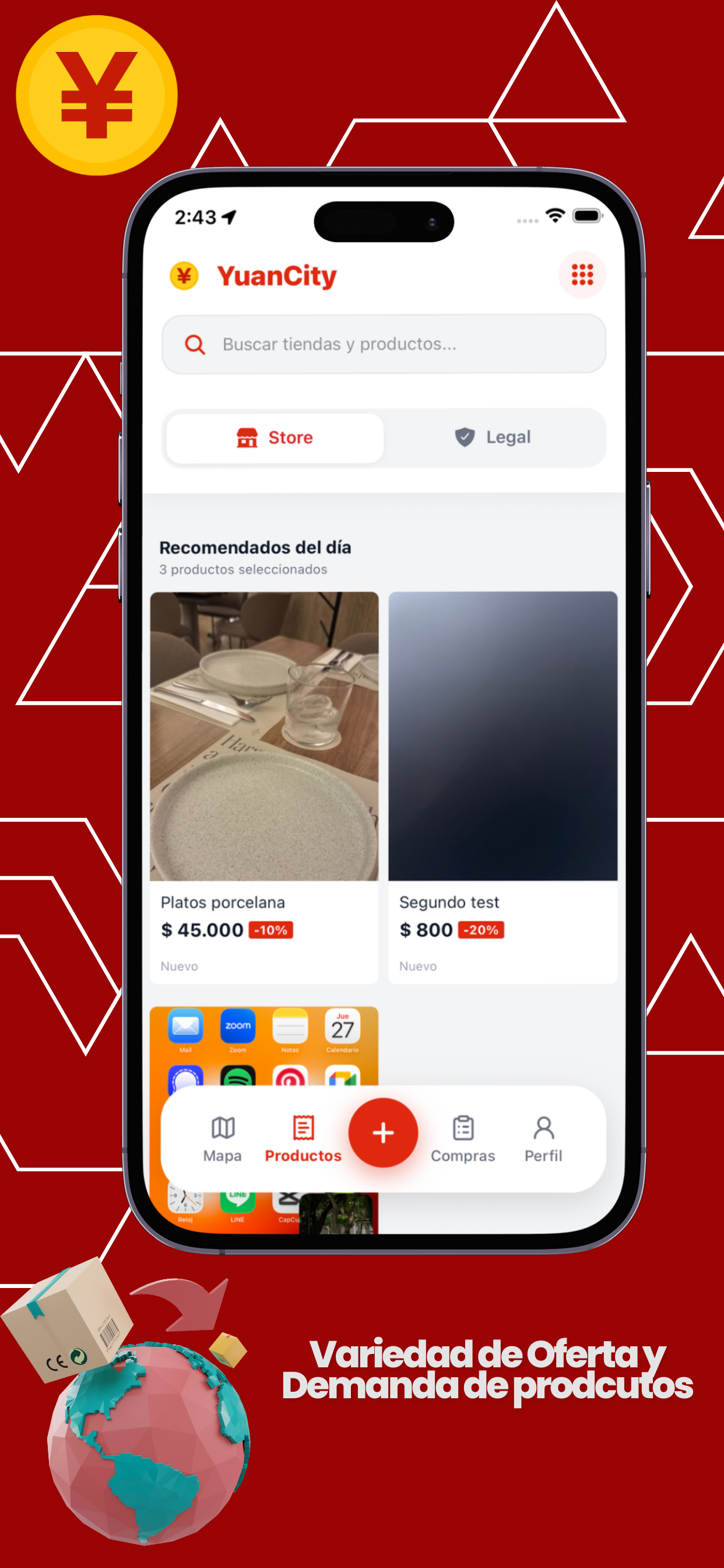 Vista previa de la app YuanCity 2